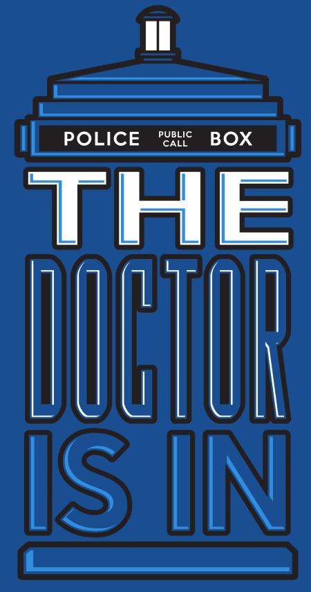 (image for) The Doctor is In Dr Who T-Shirt